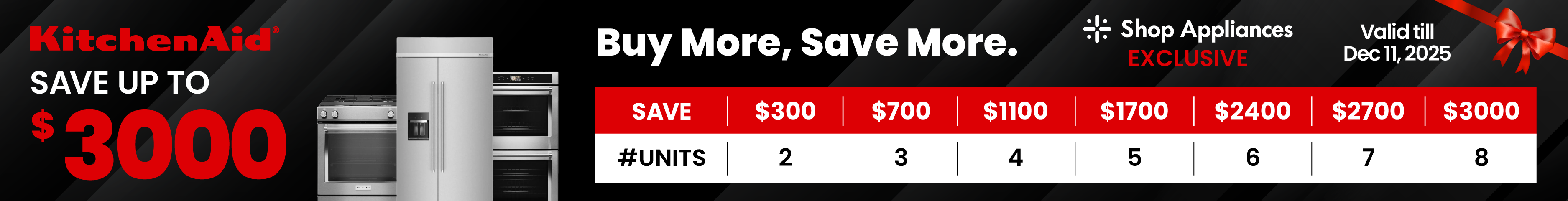 KitchenAid kitchen packages savings banner